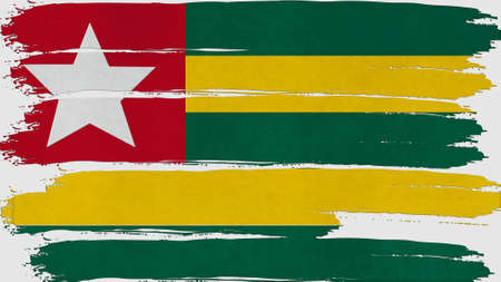 togo Flag tinted horizontal textureの写真素材