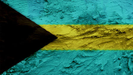 bahamas Flag painting texture