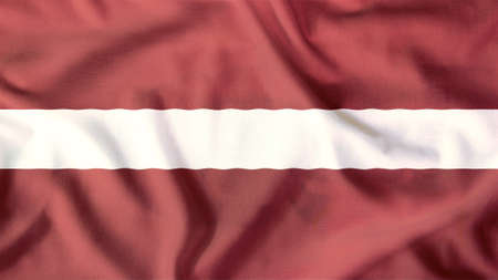 latvia flag waving colorfulの写真素材