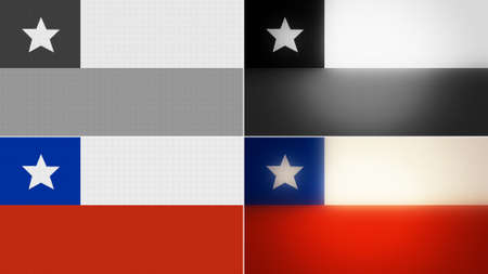 chile  flag backgrounds styles set の写真素材