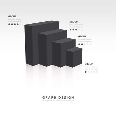 Vector for infographic or web design black styleのイラスト素材