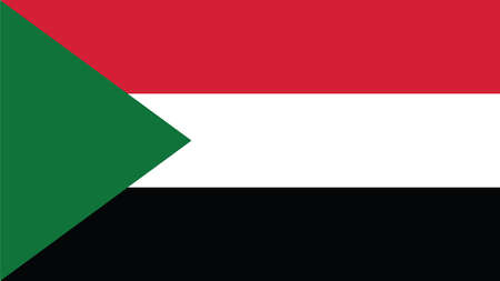 sudan Flag for Independence Day and infographic Vector illustration.のイラスト素材