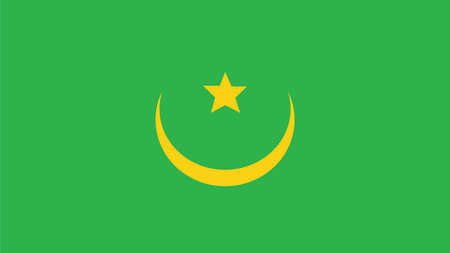 mauritania  Flag for Independence Day and infographic Vector illustration.のイラスト素材