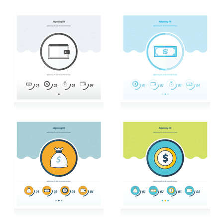 Concept design 4 item setのイラスト素材