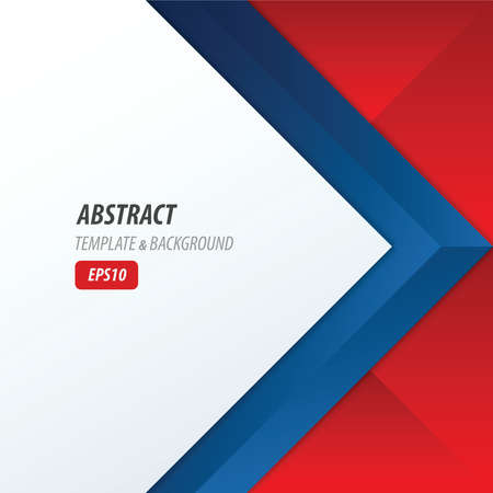 background overlap dimension modern, red, blue colorのイラスト素材