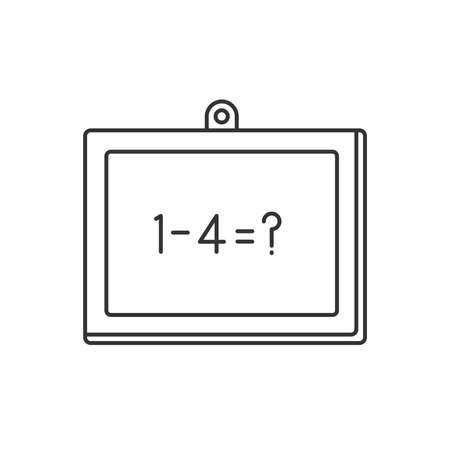 presentation, whiteboard icon line iconのイラスト素材