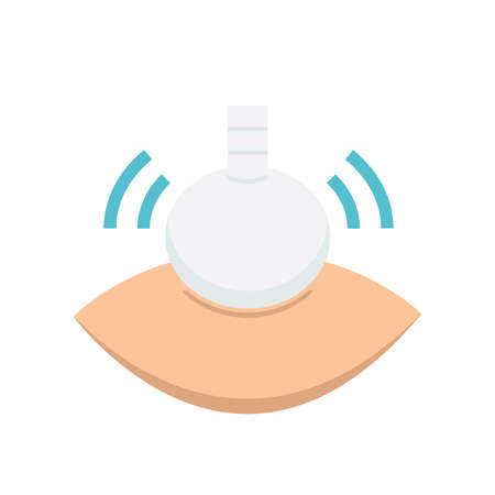 Flat Icon herbal compressing ball iconのイラスト素材