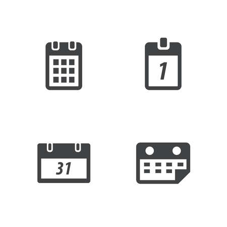 calendar icons setのイラスト素材