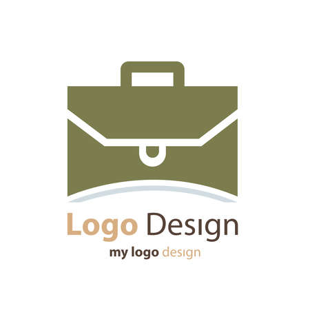 design logo bag  brown colorのイラスト素材