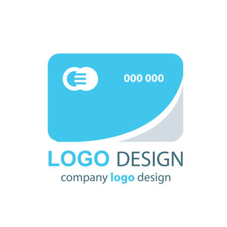 card logo  blue designのイラスト素材
