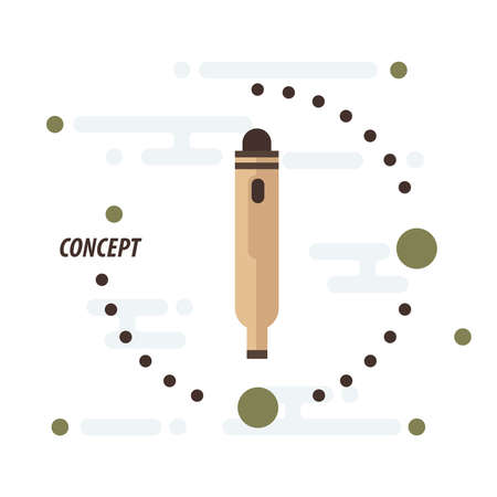 pen concept vector brownのイラスト素材