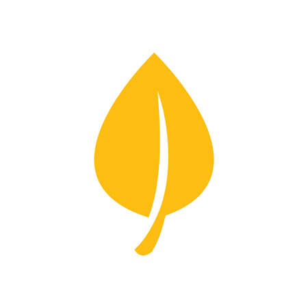 Icons of leaf yellowのイラスト素材