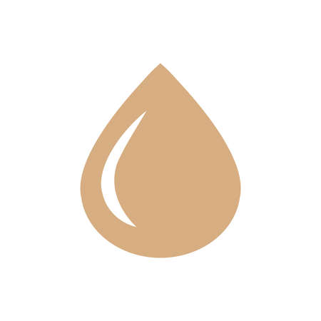 drop of water icon brown colorのイラスト素材