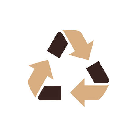 design Refresh Icon  brown colorのイラスト素材