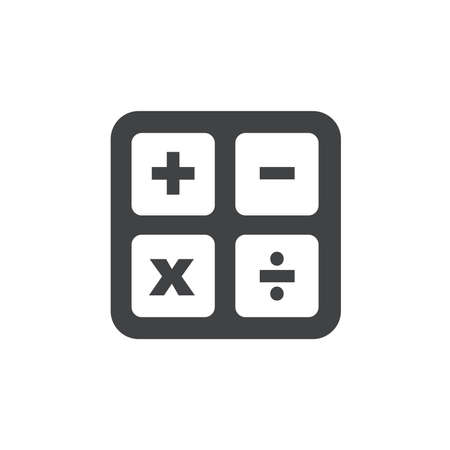 calculator flat designのイラスト素材