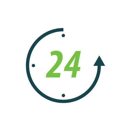 Design clock  Flat iconのイラスト素材