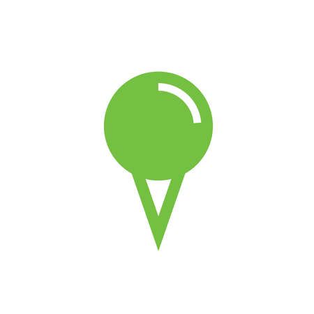 Design pin Flat iconのイラスト素材