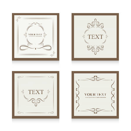 Set of Classic Cardのイラスト素材