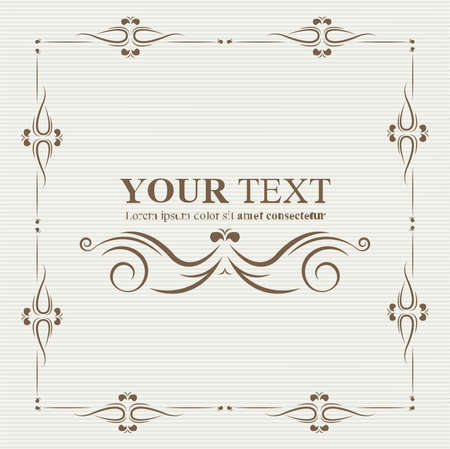 frames  Classic card designのイラスト素材