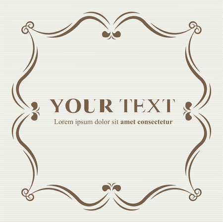 Label classic styleのイラスト素材