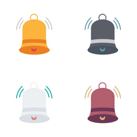 Christmas  Bell vectorr flat styleのイラスト素材