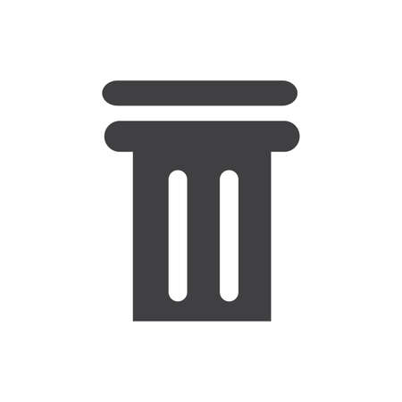 Ancient columns icon black normal.のイラスト素材