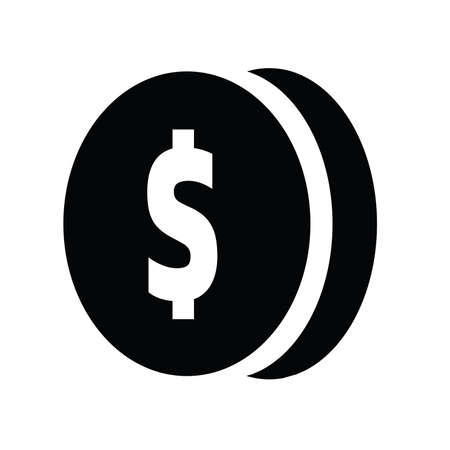 icon coin symbol vector designのイラスト素材