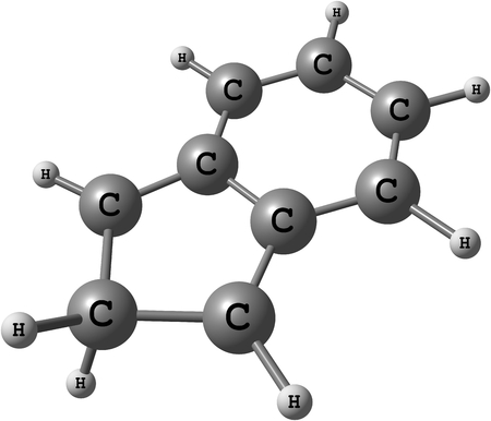 2H-indene  Isoindene  is a flammable polycyclic hydrocarbon with chemical formula C9H8  It is composed of a cyclohexadiene ring fused with a cyclopentadiene ringの写真素材