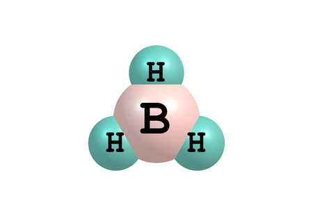 Borane (trihydridoboron) is an inorganic compound with the chemical formula BH3. It is a colourless gas that only persists at elevated temperatures or in dilution.の写真素材