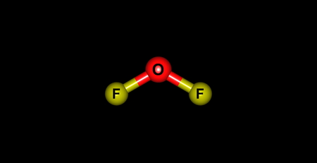 Oxygen difluoride or hypofluorous anhydride is the chemical compound with the formula OF2