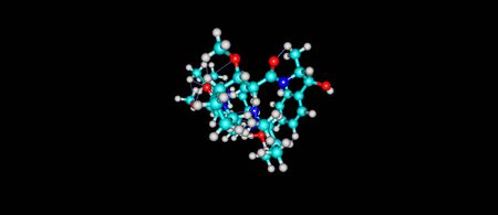 Monomethyl auristatin E or MMAE is a synthetic antineoplastic agent. Because of its toxicity, it cannot be used as a drug itself. 3d illustrationの写真素材