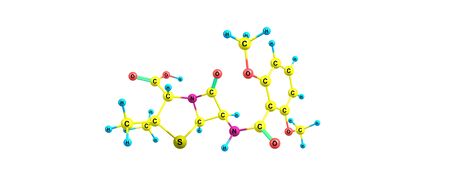 Meticillin is a narrow-spectrum beta-lactam antibiotic of the penicillin class. It should not be confused with the antibiotic metacycline. 3d illustrationの写真素材