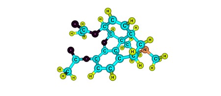 Heroin or diamorphine is an opioid most commonly used as a recreational drug for its euphoric effects. 3d illustrationの写真素材