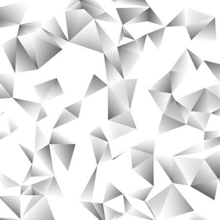 Abstract Gray Triangle Geometrical Background, Vector Illustrationのイラスト素材