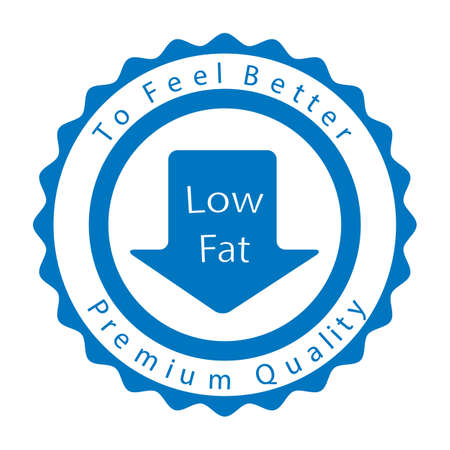 Low fat badge. Vector illustrationのイラスト素材