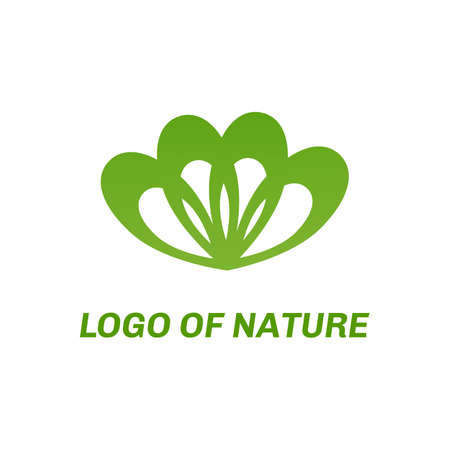 Abstract eco green logo. Vector illustrationのイラスト素材