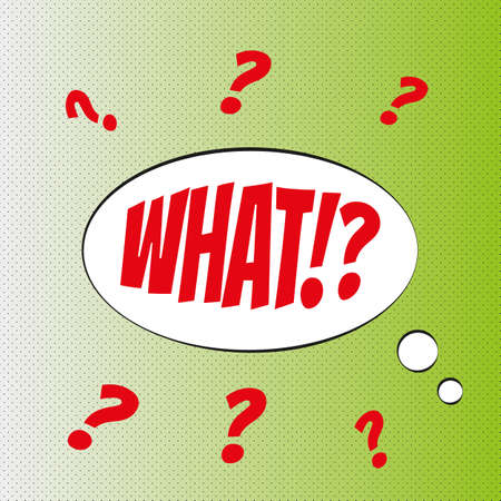 Pop art comics What speech bubble.のイラスト素材