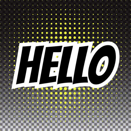 Pop art comic speech bubbleのイラスト素材