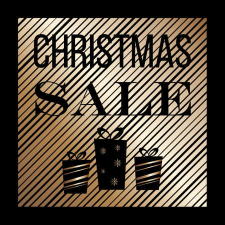Christmas sale poster, special offer, discount.のイラスト素材