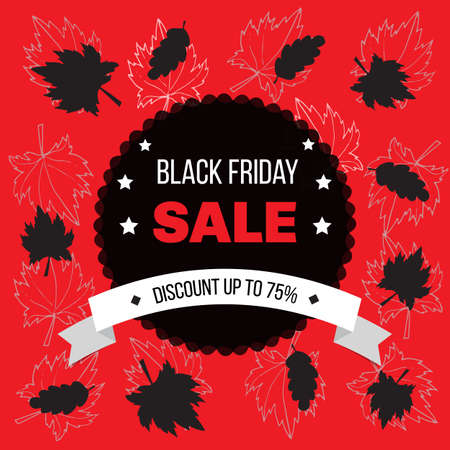 Black friday sale bannerのイラスト素材