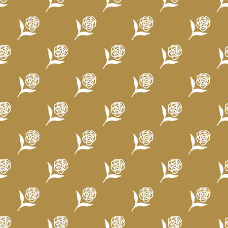 Pattern with hand drawn floral element.のイラスト素材