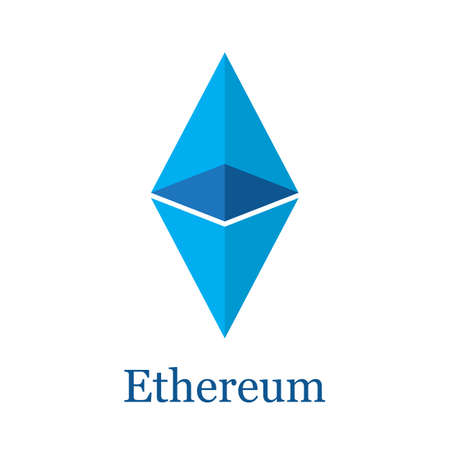 Ethereum, crypto currency icon.のイラスト素材