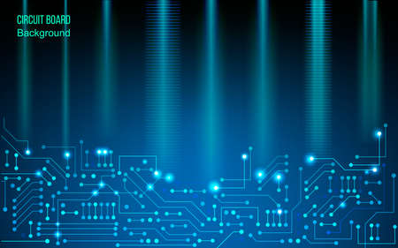 Abstract circuit board technology background. Vector illustrationのイラスト素材