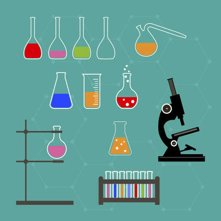 Laboratory research equipment for medicine, science, technology, chemistryの写真素材