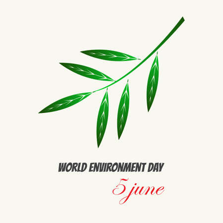 World environment day card eco poster. Vector illustration.のイラスト素材