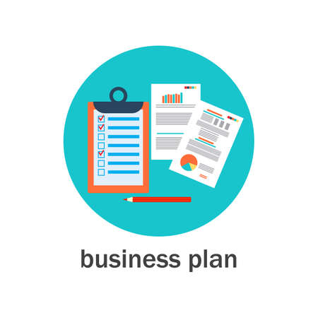 Business plan iconのイラスト素材