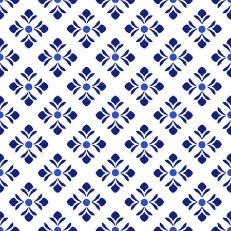 Azulejos portuguese traditional ornamental tileのイラスト素材