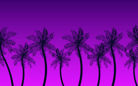Seamless pattern with palm treesのイラスト素材