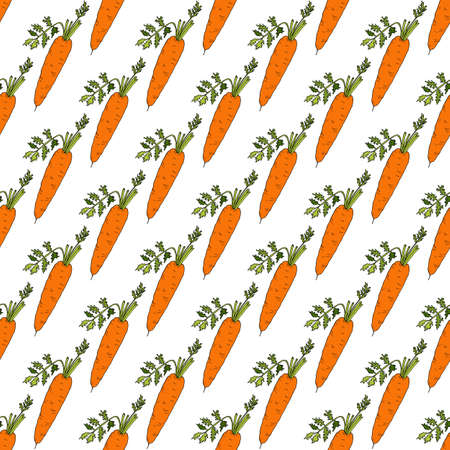 Seamless pattern with carrotsのイラスト素材