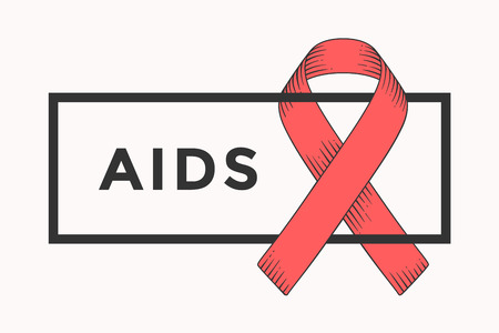 Poster and ribbon with text.